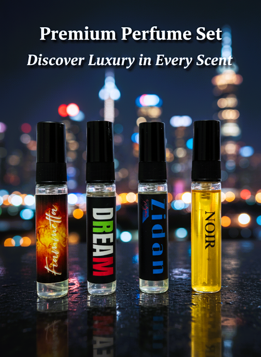 Seasonal Perfume Sample Set | 4 × 5 ml Luxury Fragrances for Every Mood and Season